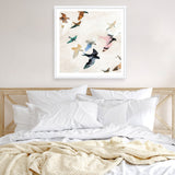 Abstract Birds 2 (Square) Art Print
