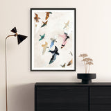 Abstract Birds 2 Art Print