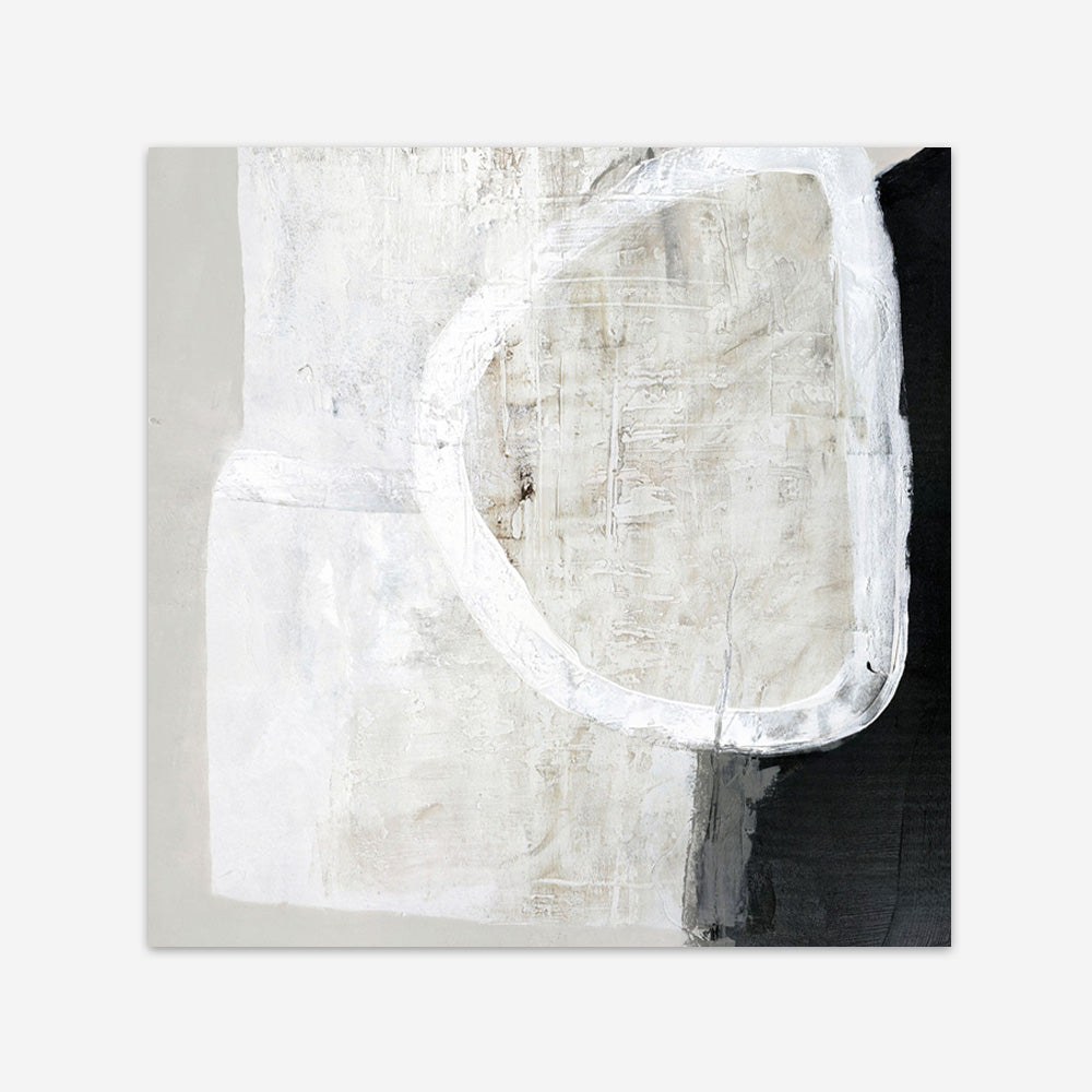 White Stone (Square) Art Print