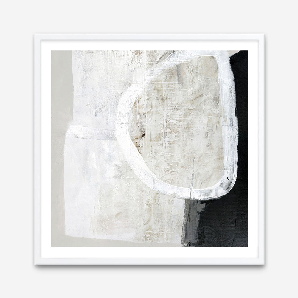 White Stone (Square) Art Print