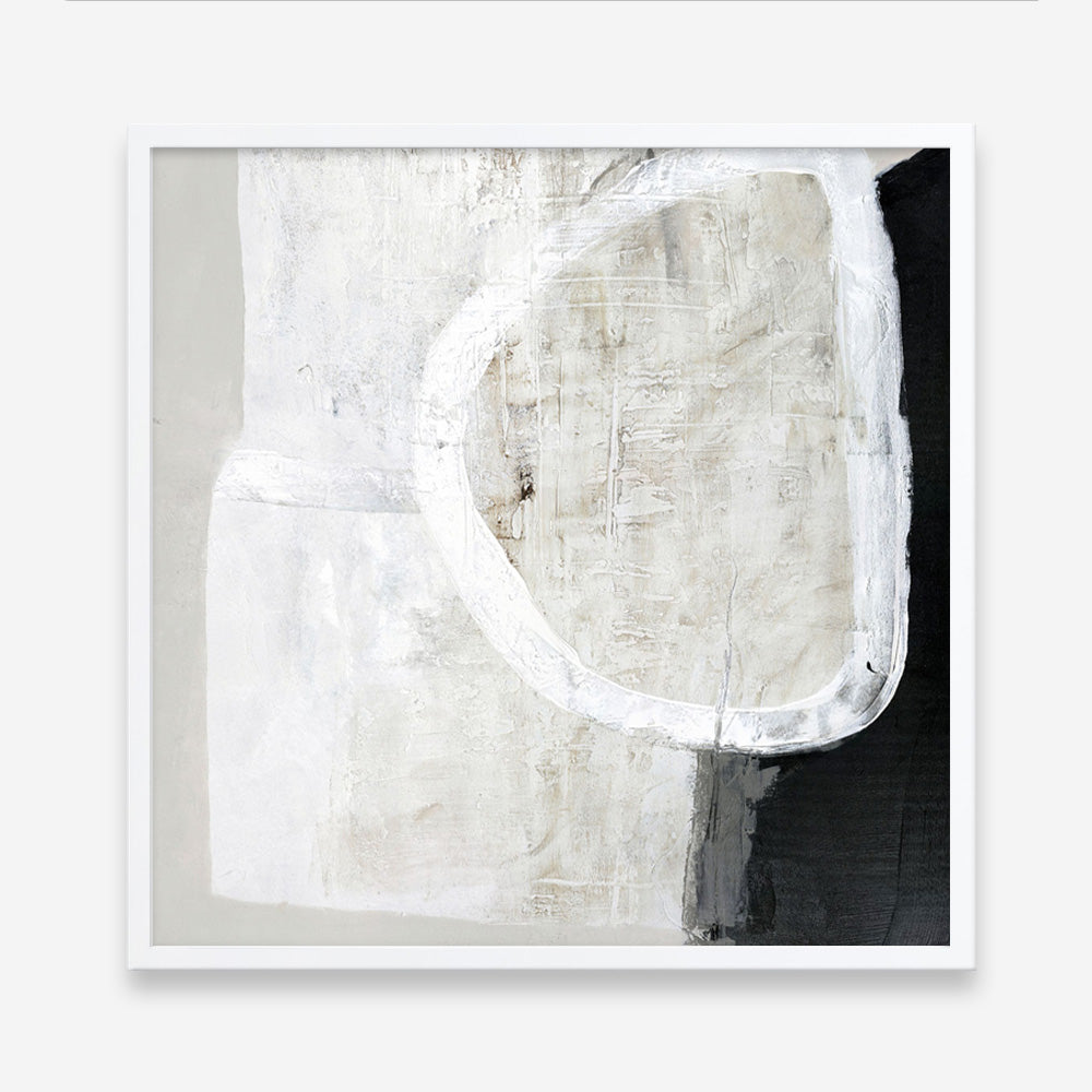 White Stone (Square) Art Print