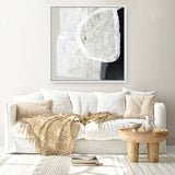 White Stone (Square) Canvas Print