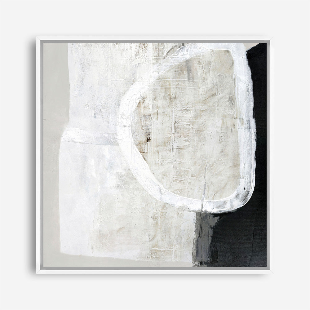White Stone (Square) Canvas Print