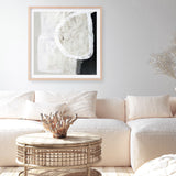 White Stone (Square) Art Print