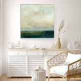 Emerald Sea (Square) Canvas Print