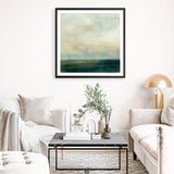 Emerald Sea (Square) Art Print