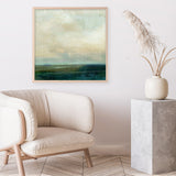 Emerald Sea (Square) Art Print