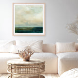 Emerald Sea (Square) Art Print