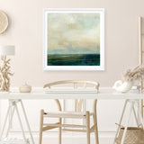 Emerald Sea (Square) Art Print