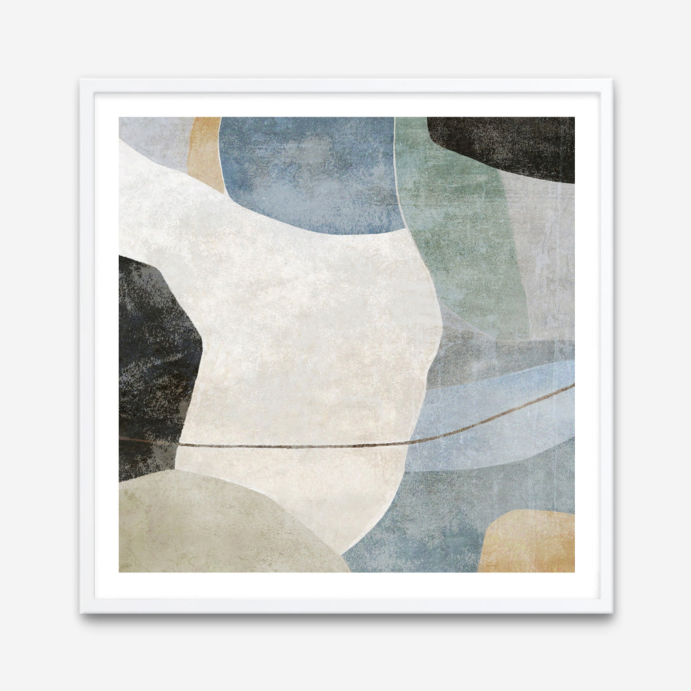Blue Canyon 1 (Square) Art Print