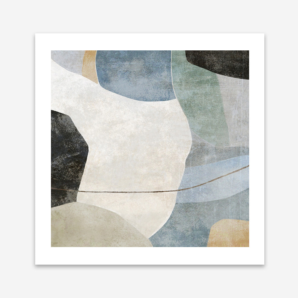 Blue Canyon 1 (Square) Art Print