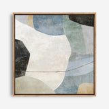 Blue Canyon 1 (Square) Canvas Print