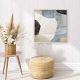 Blue Canyon 1 (Square) Art Print