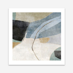 Blue Canyon 2 (Square) Art Print