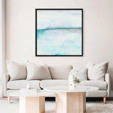 Tides of Indigo No. 1 (Square) Canvas Print