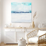 Tides of Indigo No. 2 (Square) Canvas Print