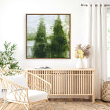 Two Winter Trees 1 (Square) Canvas Print