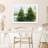 Two Winter Trees 1 Art Print