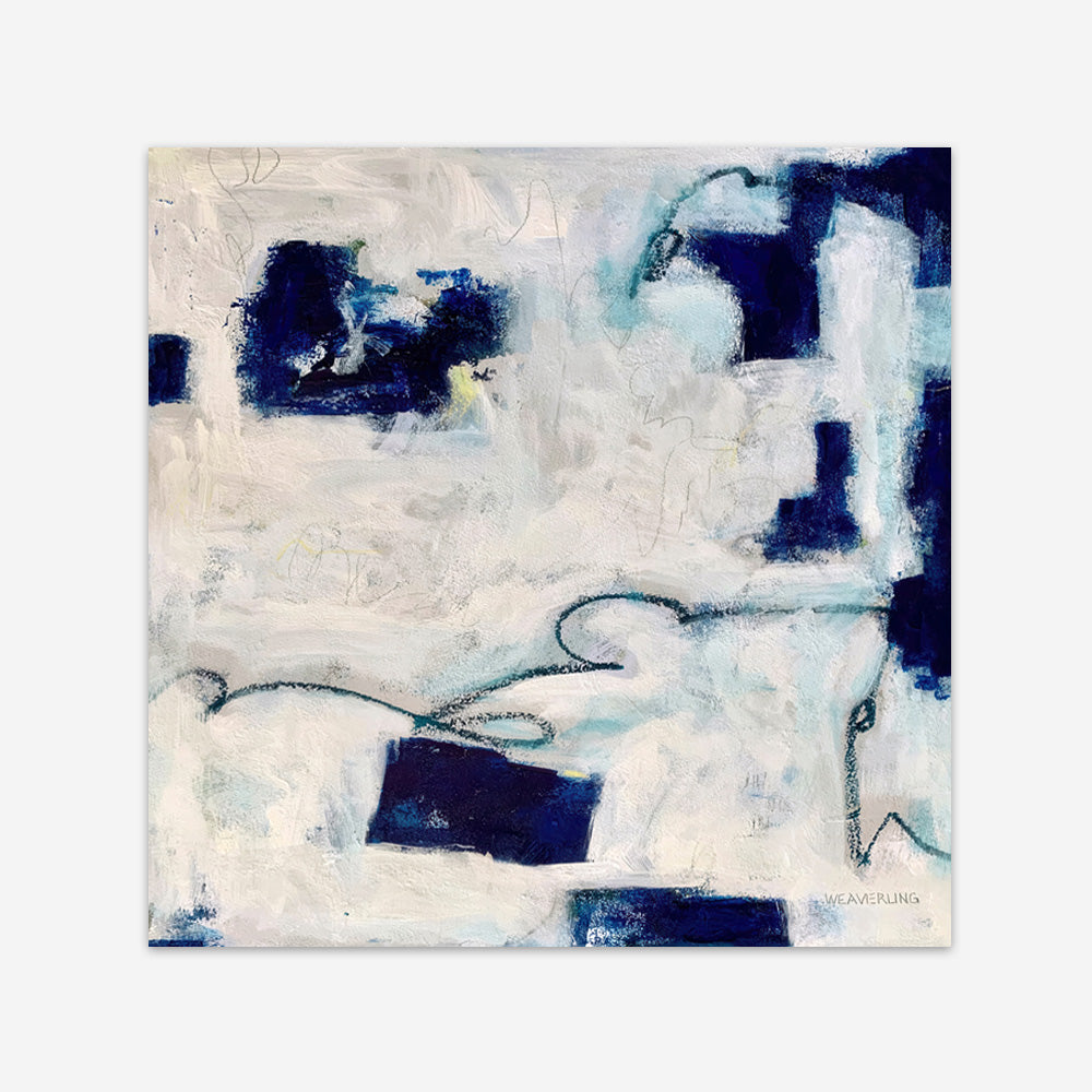 Drifting In Blue No. 1 (Square) Art Print