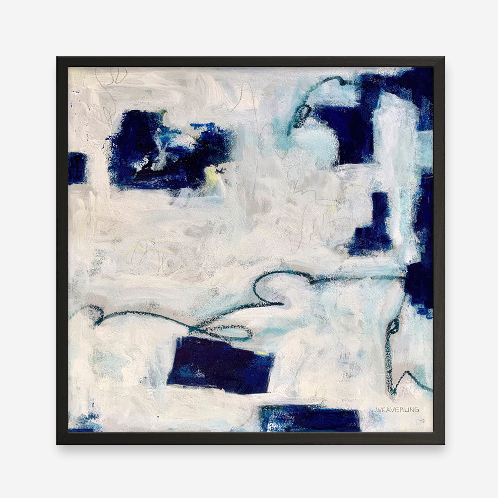 Drifting In Blue No. 1 (Square) Art Print