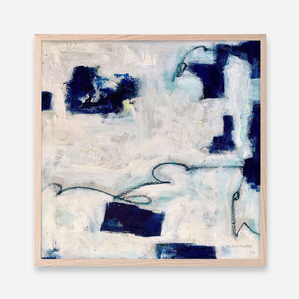 Drifting In Blue No. 1 (Square) Art Print