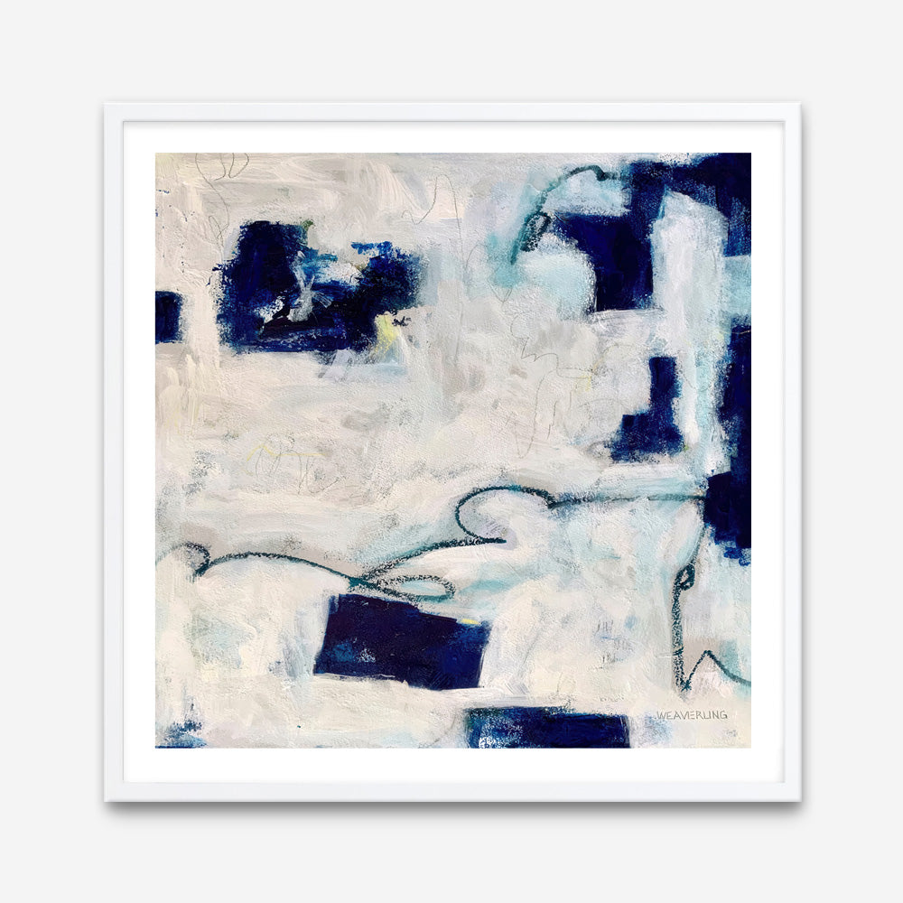 Drifting In Blue No. 1 (Square) Art Print