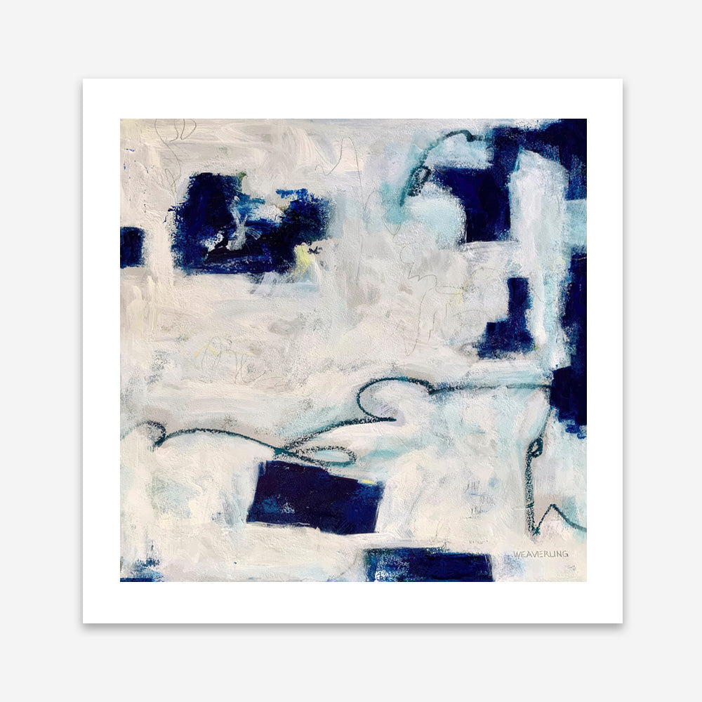 Drifting In Blue No. 1 (Square) Art Print