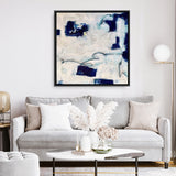 Drifting In Blue No. 1 (Square) Canvas Print