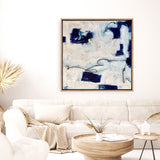 Drifting In Blue No. 1 (Square) Canvas Print