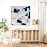 Drifting In Blue No. 1 (Square) Canvas Print