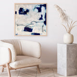 Drifting In Blue No. 1 (Square) Art Print