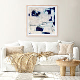 Drifting In Blue No. 1 (Square) Art Print