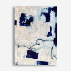 Drifting In Blue No. 1 Canvas Wall Art Print