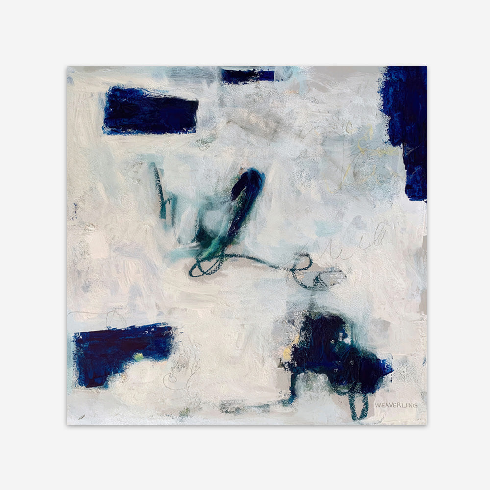 Drifting In Blue No. 2 (Square) Art Print