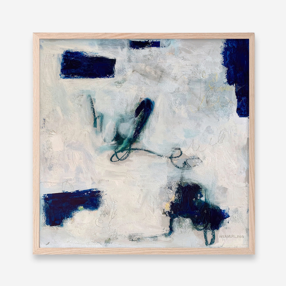 Drifting In Blue No. 2 (Square) Art Print