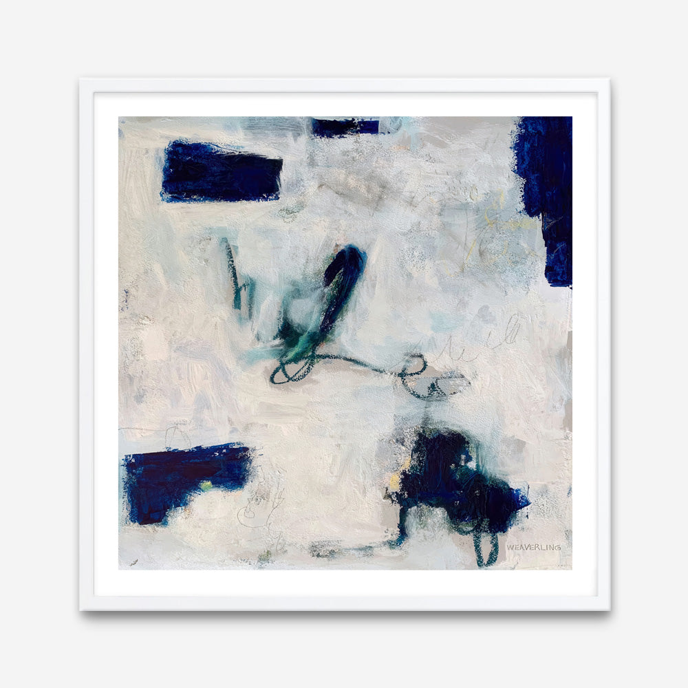 Drifting In Blue No. 2 (Square) Art Print