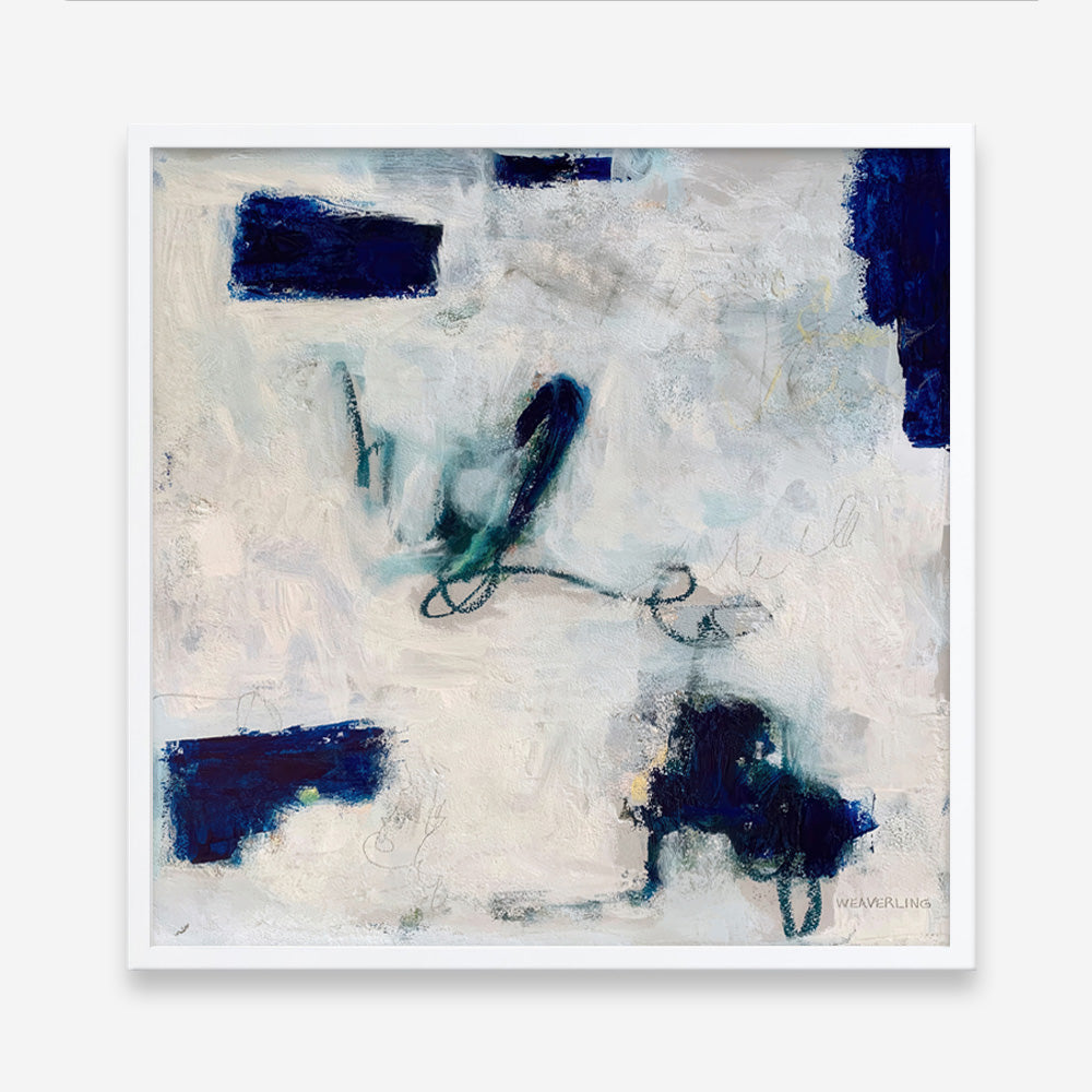 Drifting In Blue No. 2 (Square) Art Print