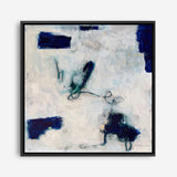 Drifting In Blue No. 2 (Square) Canvas Print