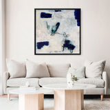 Drifting In Blue No. 2 (Square) Canvas Print