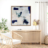 Drifting In Blue No. 2 (Square) Canvas Print