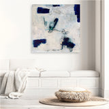Drifting In Blue No. 2 (Square) Canvas Print