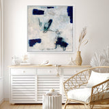 Drifting In Blue No. 2 (Square) Canvas Print