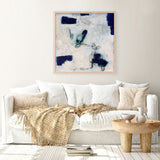 Drifting In Blue No. 2 (Square) Art Print