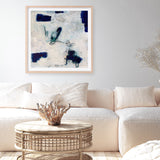 Drifting In Blue No. 2 (Square) Art Print