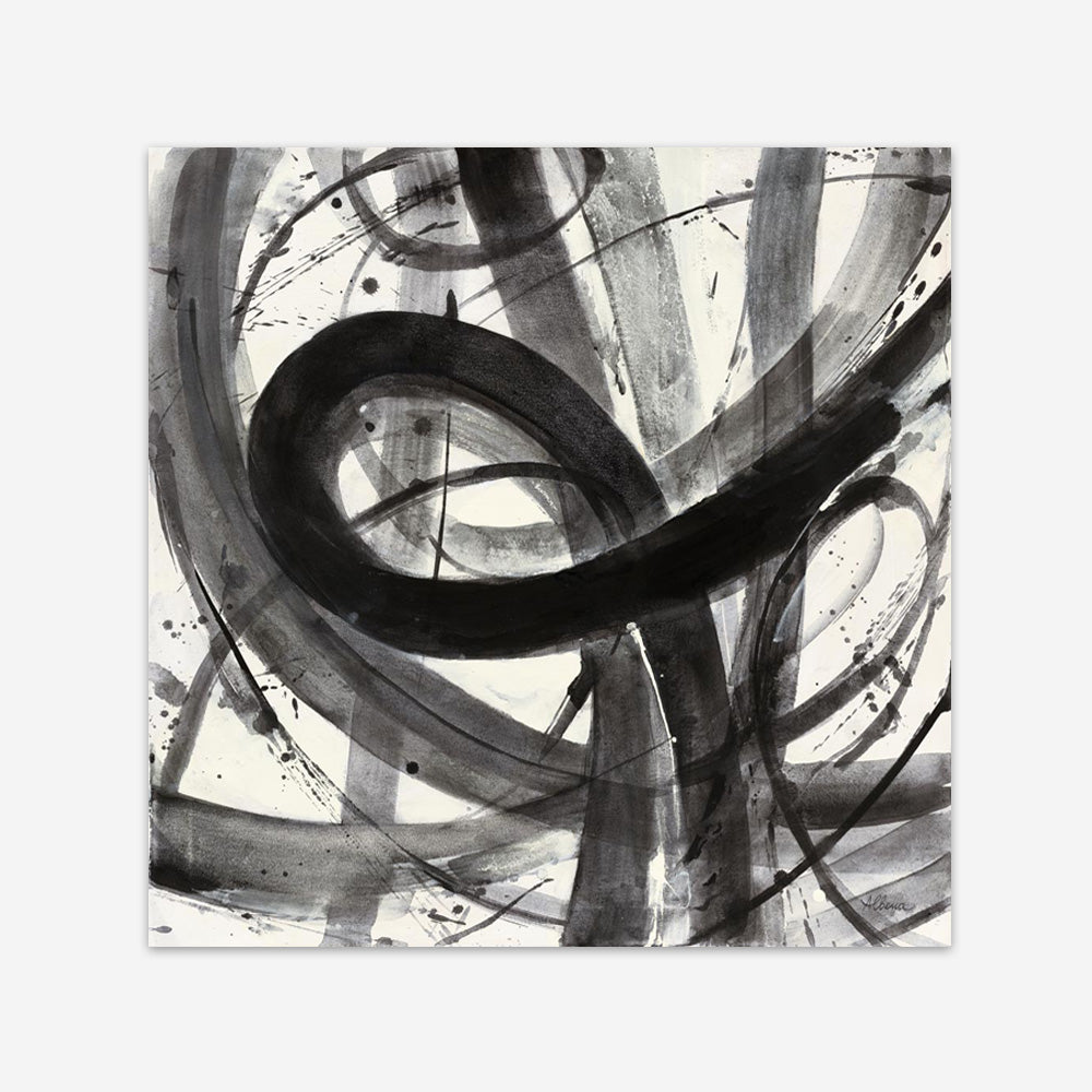 Roller Coaster I on White (Square) Art Print