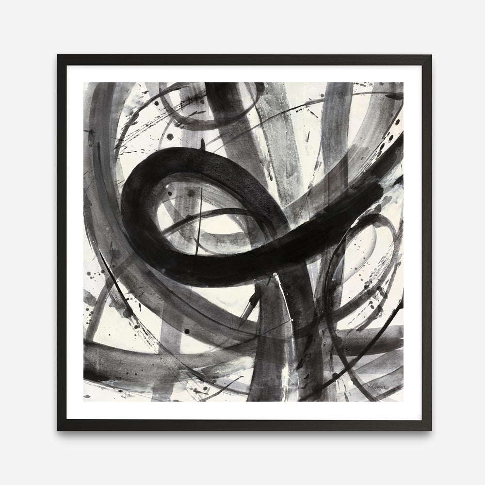 Roller Coaster I on White (Square) Art Print