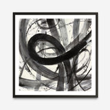 Roller Coaster I on White (Square) Art Print