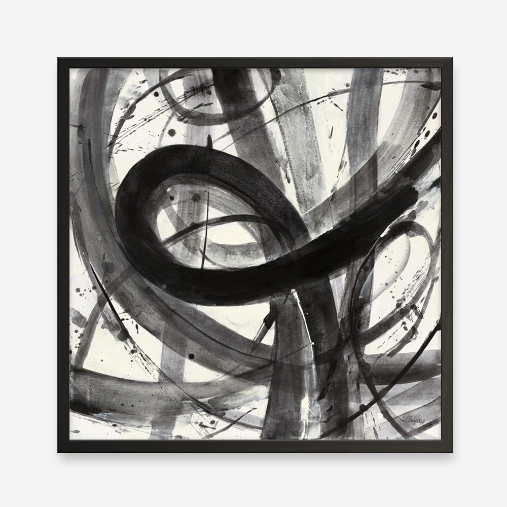 Roller Coaster I on White (Square) Art Print