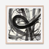 Roller Coaster I on White (Square) Art Print