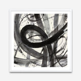 Roller Coaster I on White (Square) Art Print